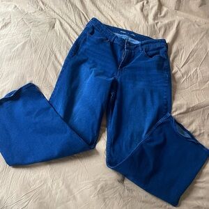 Old Navy Women's Deep Blue Wide Leg Jeans